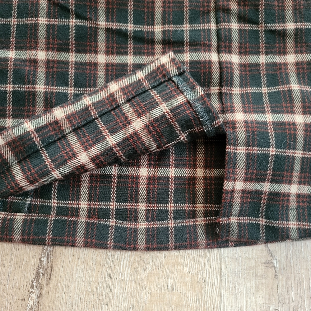 Brandy Melville Brown Plaid Shirt - Picture 3 of 8